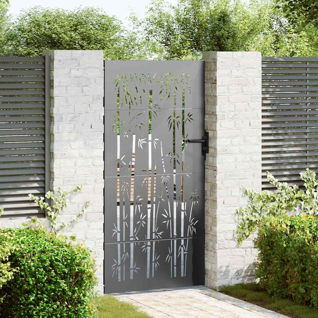 Cancello da giardino 85 x 175 cm Acciaio Verniciato a Polvere | homemem39