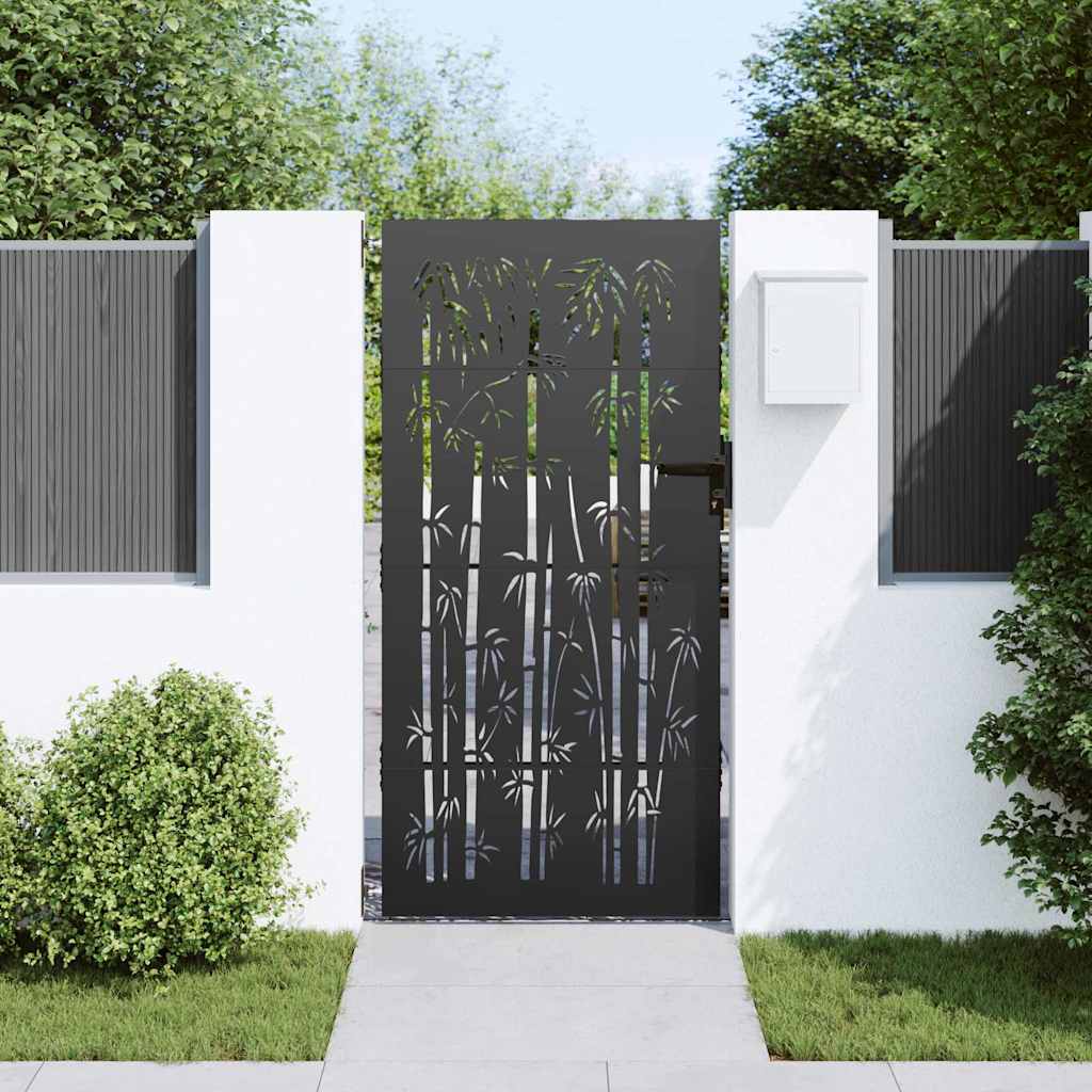 Cancello da giardino 85 x 175 cm Acciaio Verniciato a Polvere | homemem39