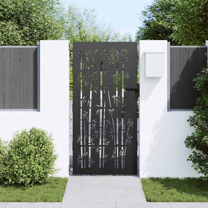 Cancello da giardino 85 x 175 cm Acciaio Verniciato a Polvere | homemem39