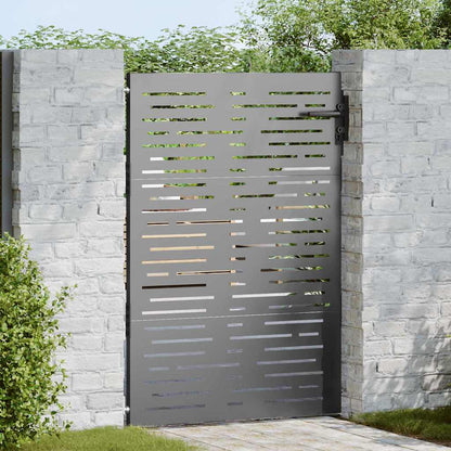 Cancello da giardino con blocco Nero 85 x 125 cm | homemem39