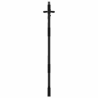 Cancello da giardino con blocco Nero 85 x 125 cm | homemem39