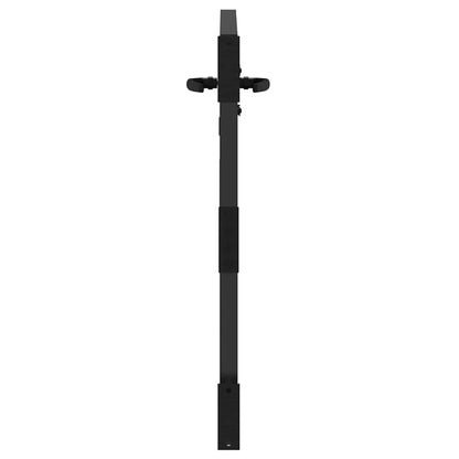 Cancello da giardino con blocco Nero 85 x 100 cm | homemem39