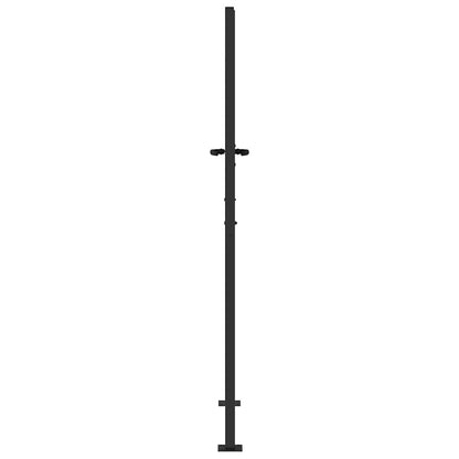 Cancello da giardino con blocco Nero 110 x 180 cm | homemem39