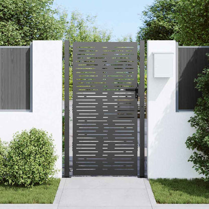 Cancello da giardino con blocco Nero 110 x 180 cm | homemem39