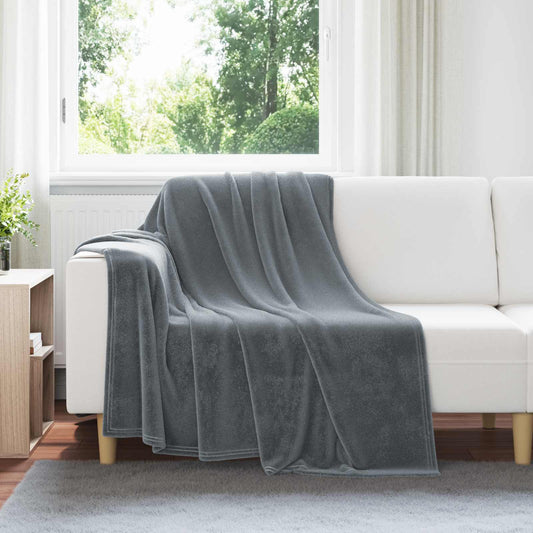 Coperta Grigio Scuro 150 x 200 cm 0.78 kg Panno - homemem39