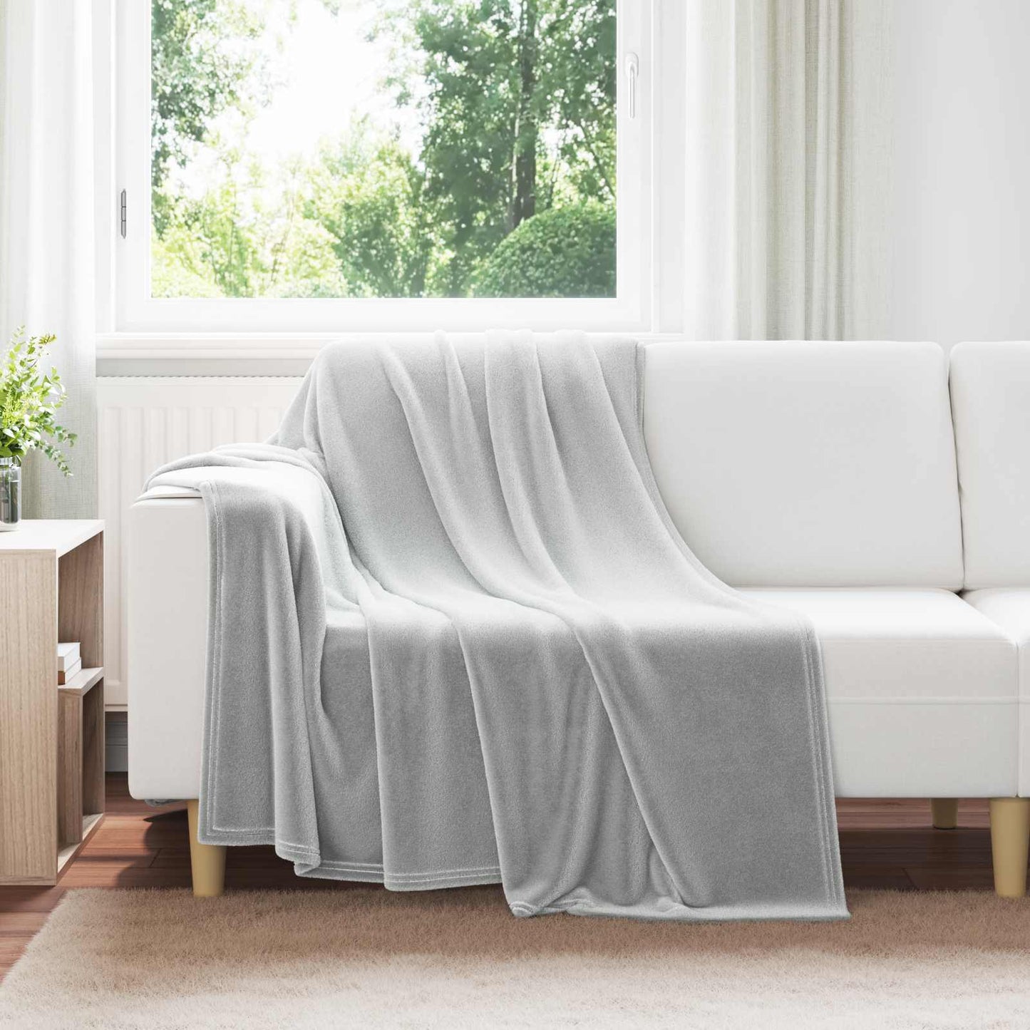 Coperta Grigio 150 x 200 cm Panno