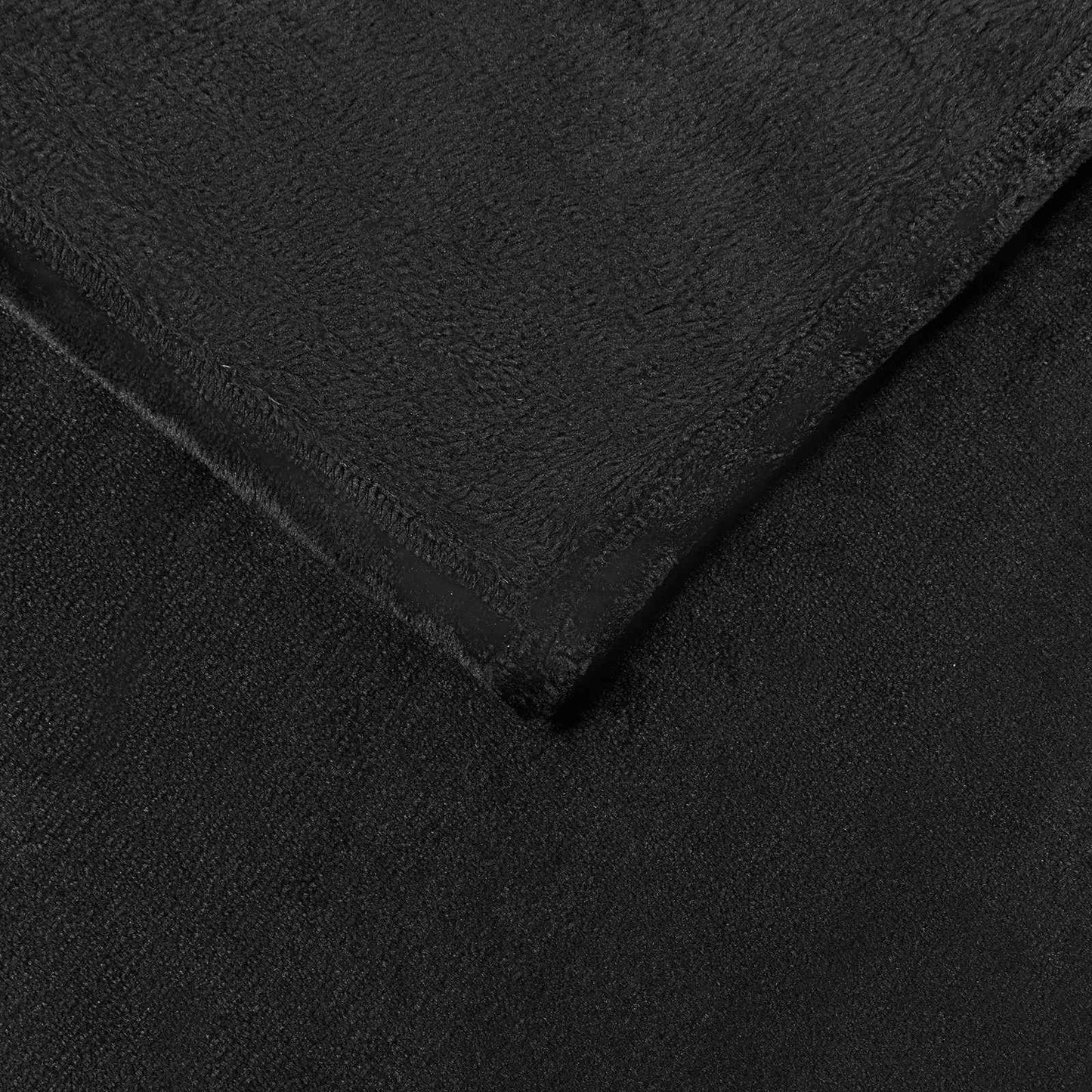 Coperta Nero 130 x 150 cm Panno