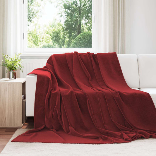Coperta Rosso Bordeaux 220 x 240 cm Panno
