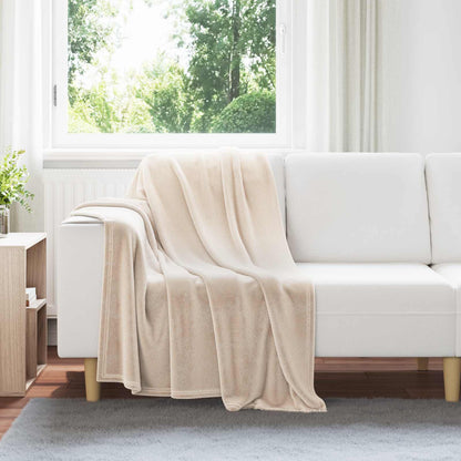 Coperte da Pile 6 pcs Beige 130 x 150 cm Panno