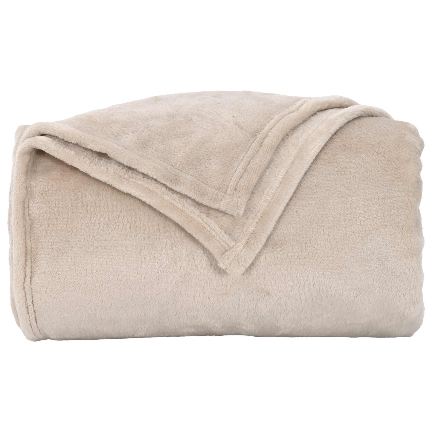 Coperte da Pile 6 pcs Beige 130 x 150 cm Panno