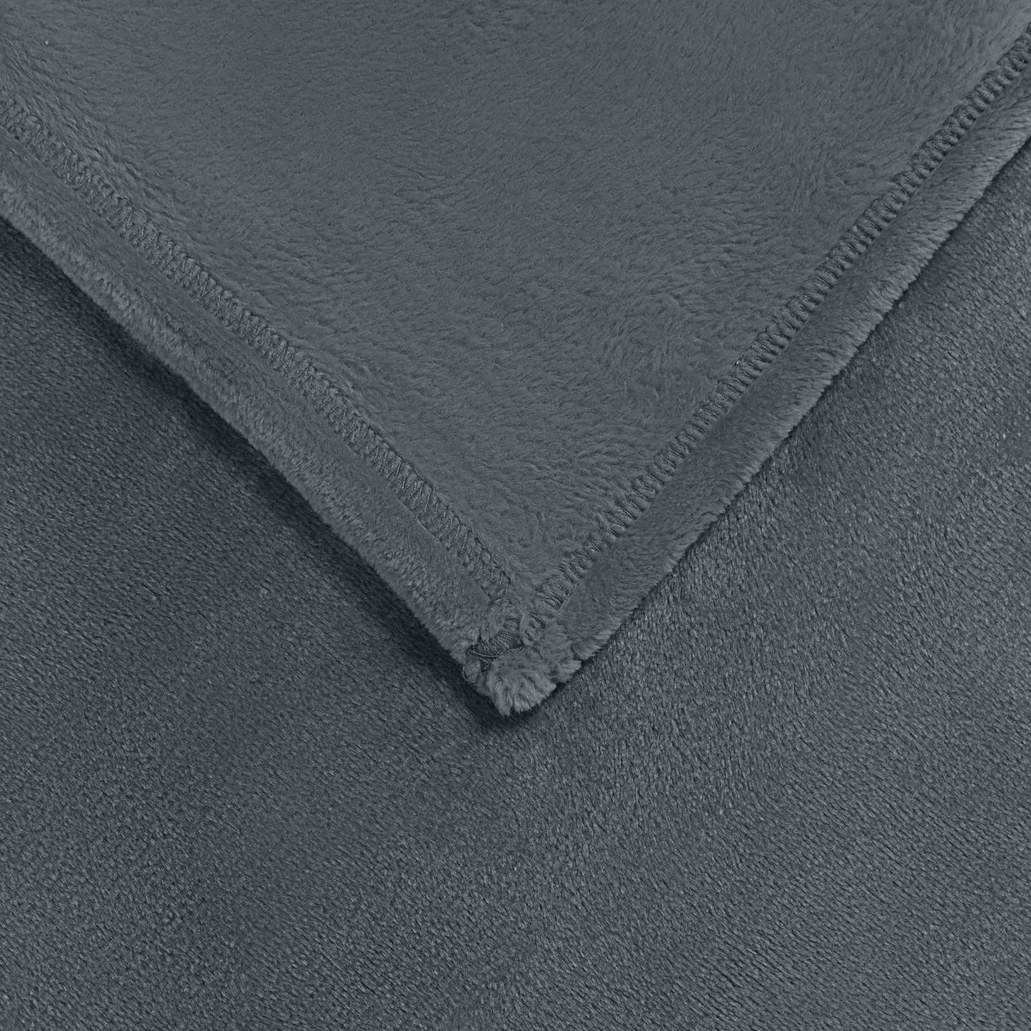 Coperte da Pile 6 pcs Grigio scuro 220 x 240 cm Panno