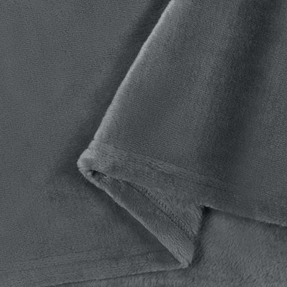 Coperte da Pile 6 pcs Grigio scuro 220 x 240 cm Panno