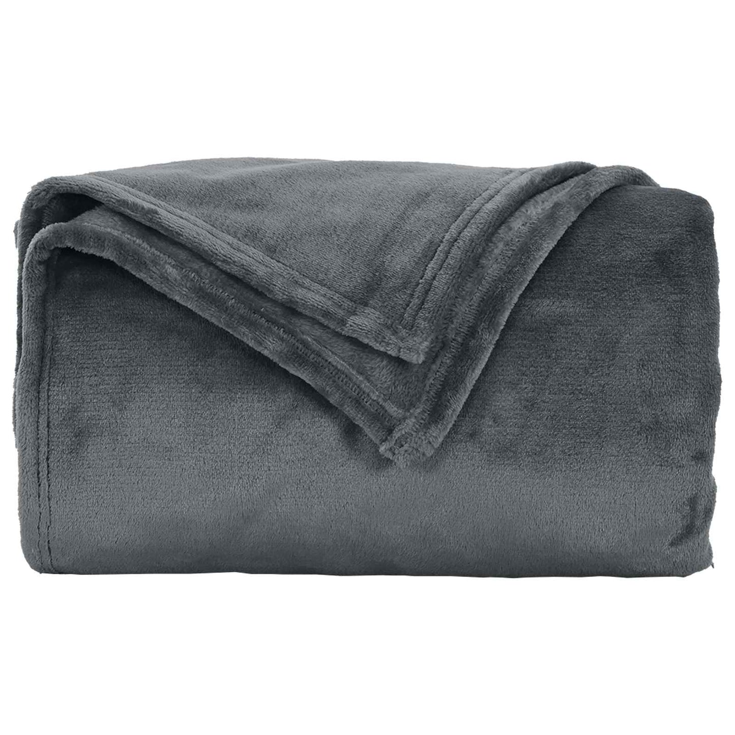 Coperte da Pile 6 pcs Grigio scuro 220 x 240 cm Panno
