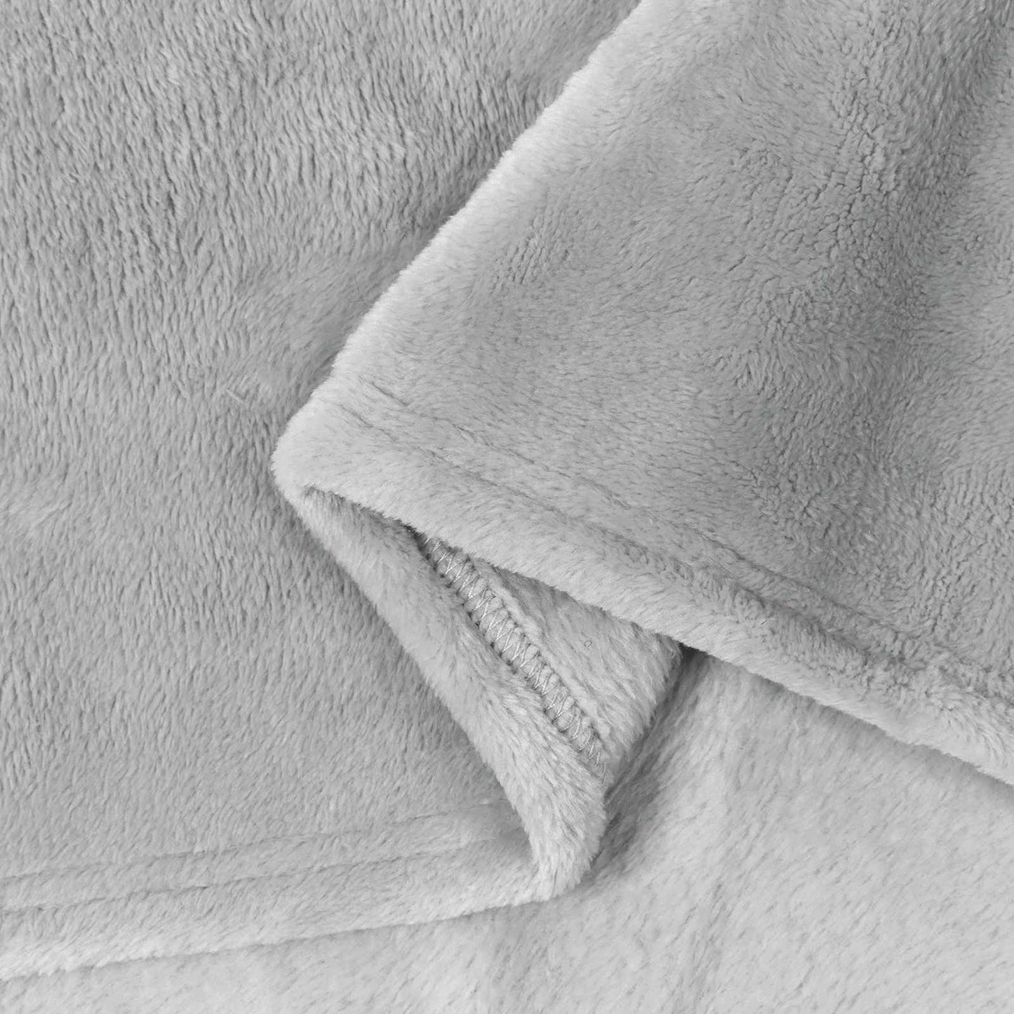 Coperte da Pile 6 pcs Grigio 130 x 150 cm Panno