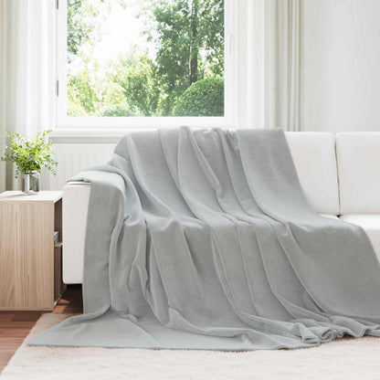 Coperte da Pile 6 pcs Grigio 220 x 240 cm Panno