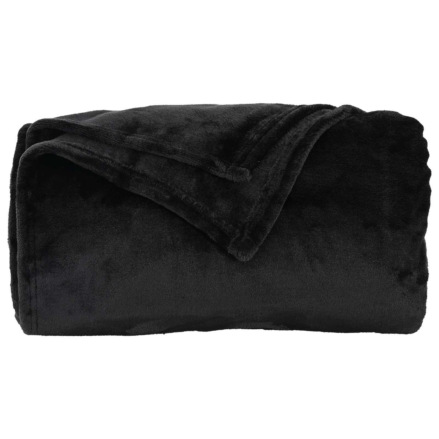 Coperte da Pile 6 pcs Nero 150 x 200 cm Panno
