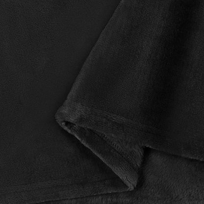 Coperte da Pile 6 pcs Nero 240 x 270 cm Panno