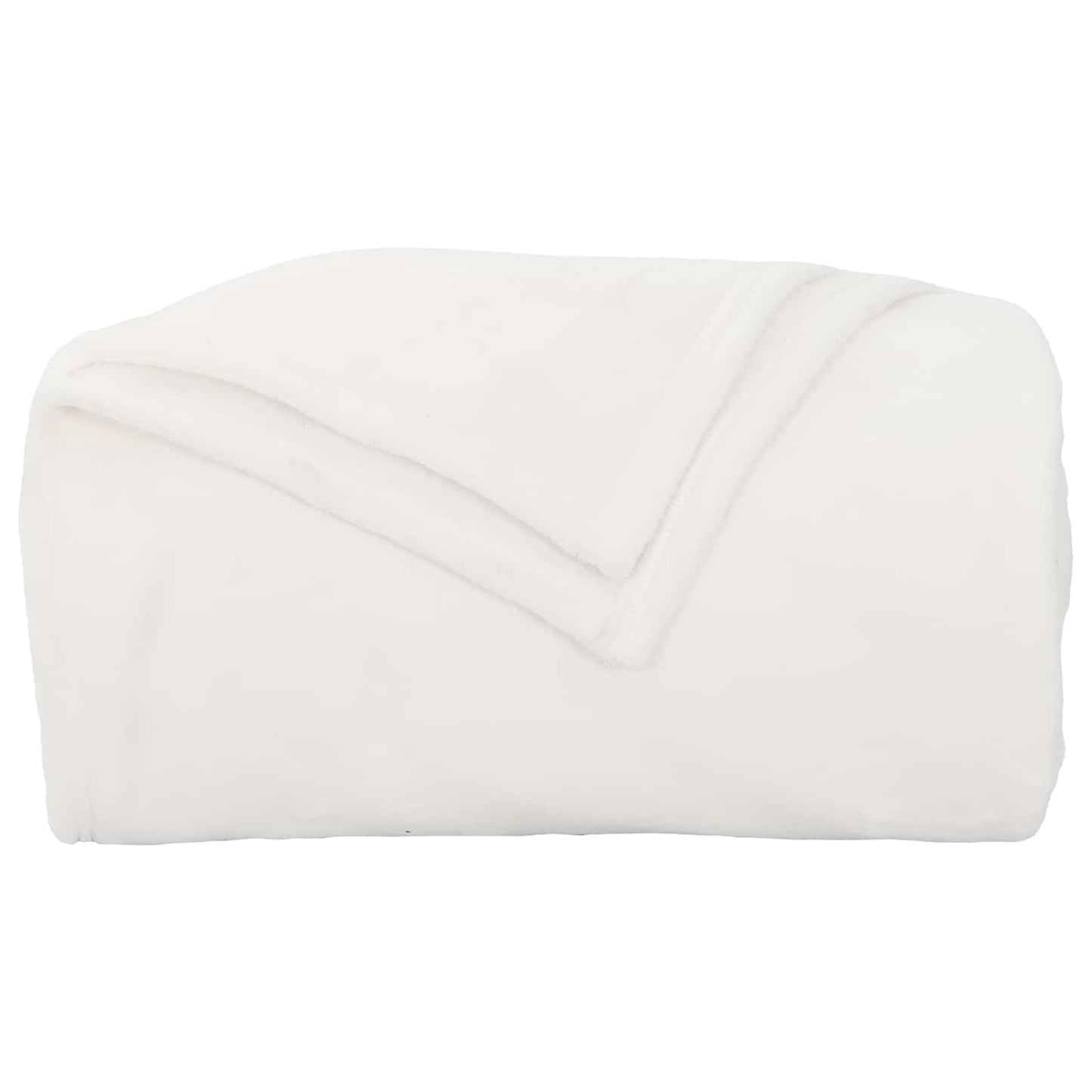 Coperte da Pile 6 pcs Bianco 130 x 150 cm Panno