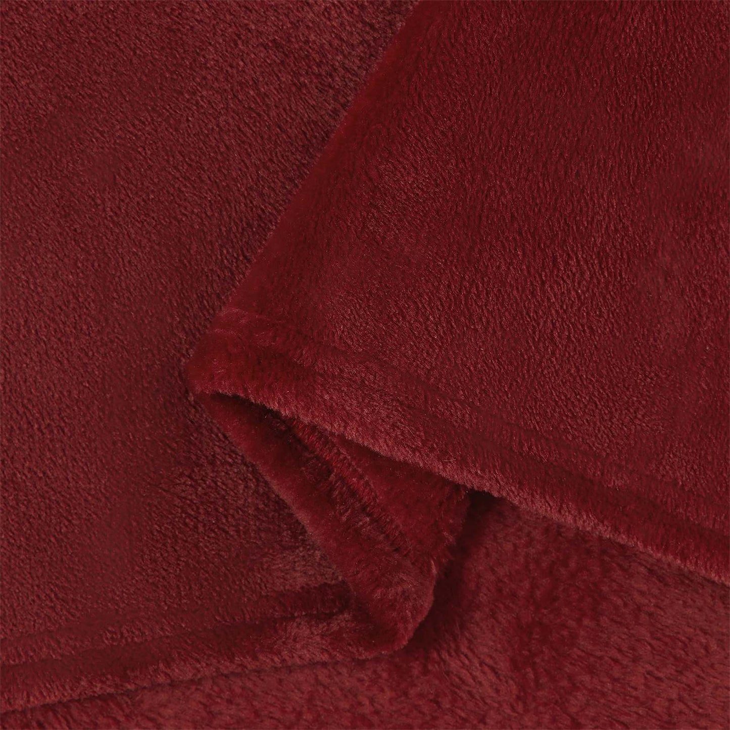 Coperte da Pile 6 pcs Rosso Bordeaux 220 x 240 cm Panno