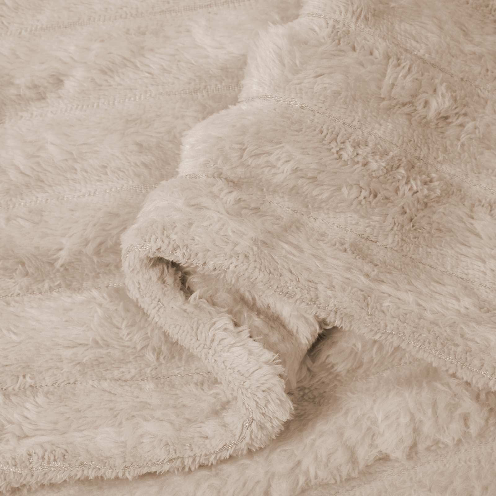 Coperta Beige 200 x 150 cm Panno | homemem39