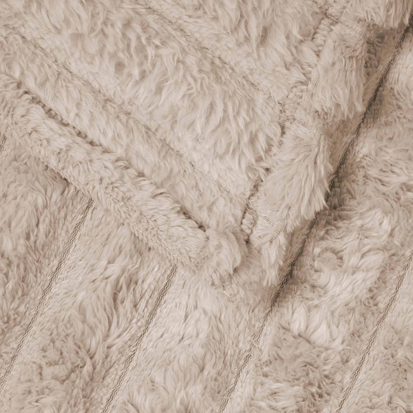 Coperta Beige 240 x 220 cm Panno