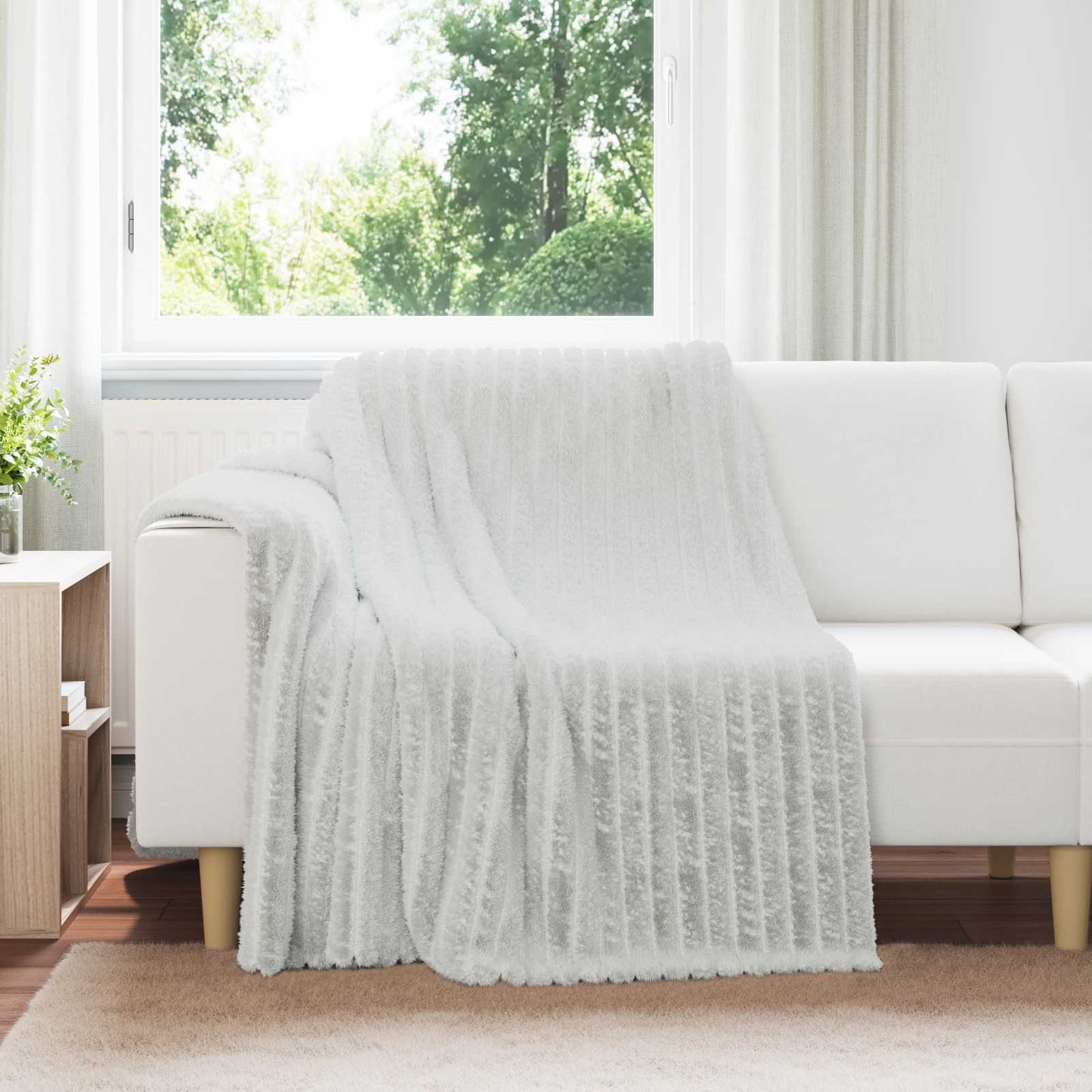 Coperta Grigio 200 x 150 cm Panno