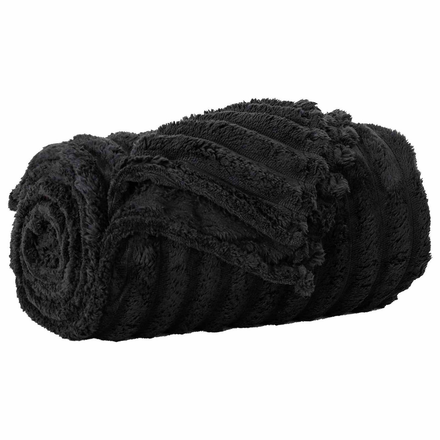Coperta Nero 150 x 130 cm Panno