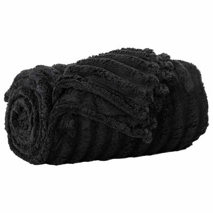 Coperta Nero 240 x 220 cm Panno