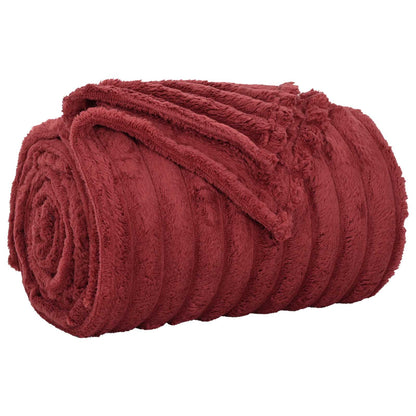 Coperta Rosso Bordeaux 200 x 150 cm Panno