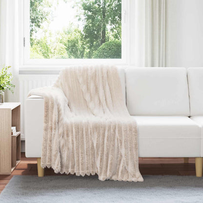 Coperte da Pile 6 pcs Beige 150 x 130 cm Panno