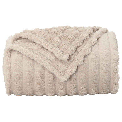 Coperte da Pile 6 pcs Beige 150 x 130 cm Panno