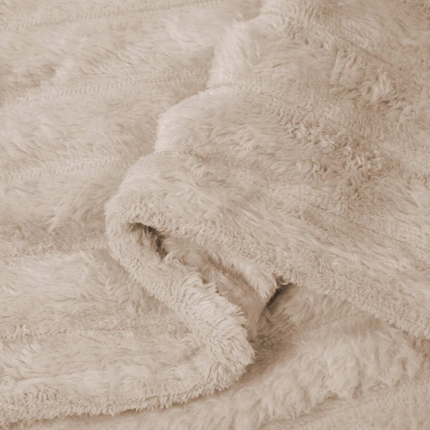 Coperte da Pile 6 pcs Beige 270 x 240 cm Panno | homemem39