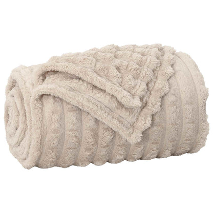 Coperte da Pile 6 pcs Beige 270 x 240 cm Panno | homemem39
