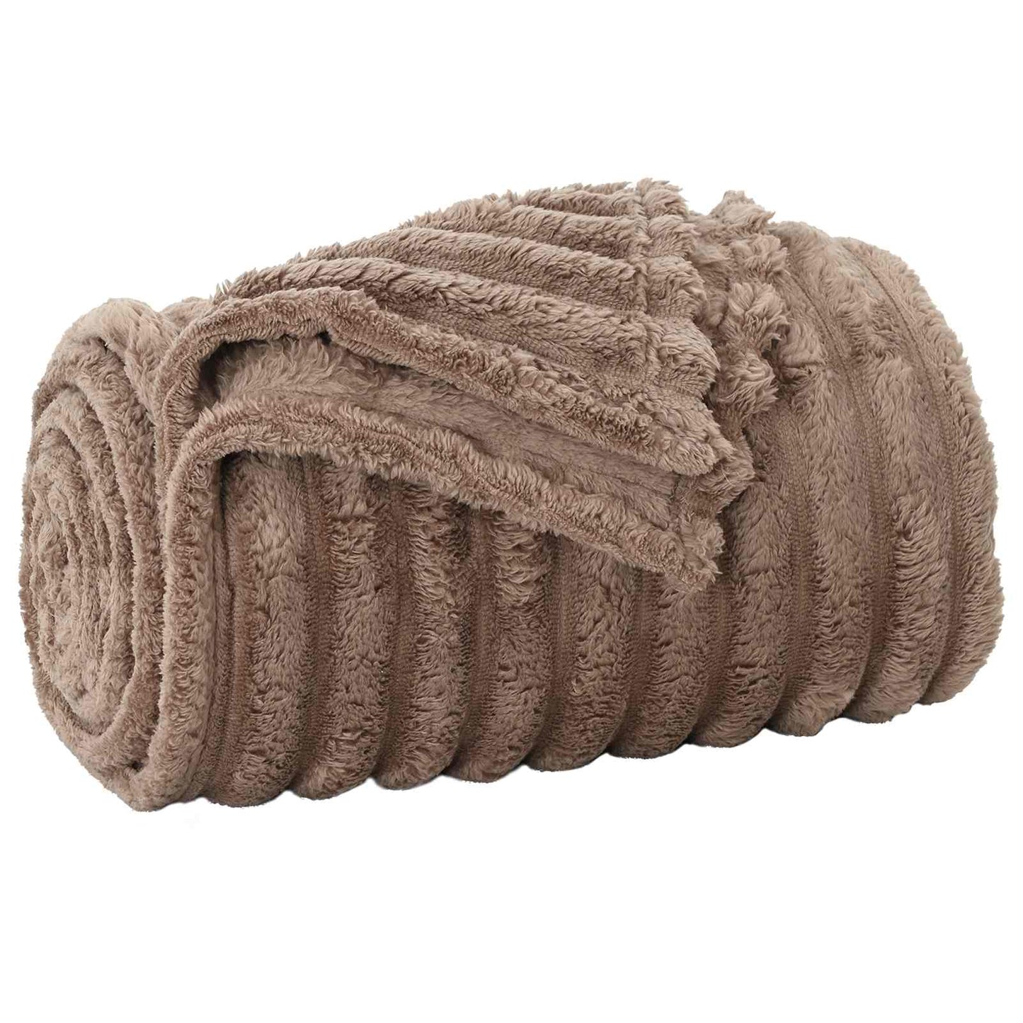 Coperte da Pile 6 pcs Cammello 150 x 130 cm Panno | homemem39