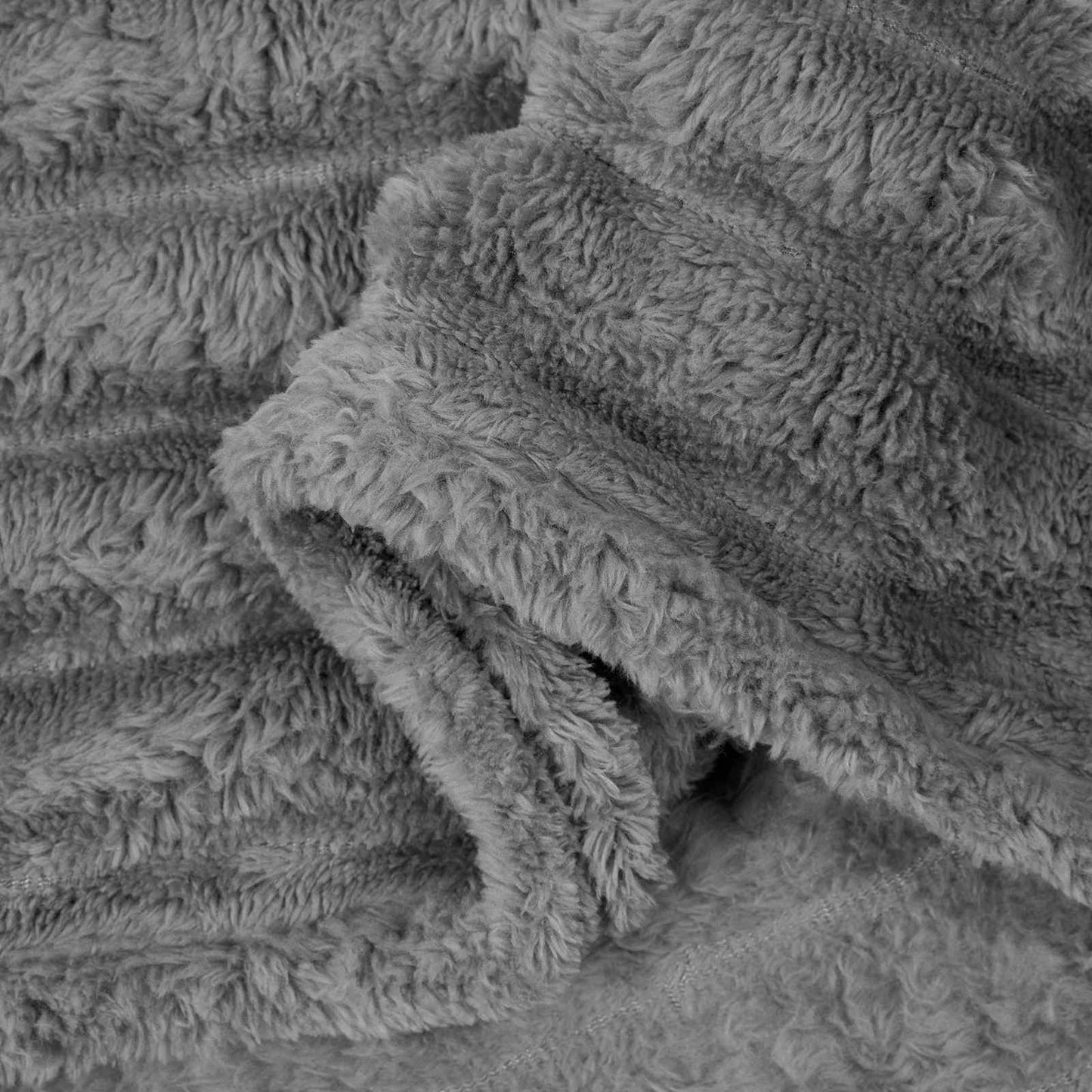 Coperte da Pile 6 pcs Grigio scuro 150 x 130 cm Panno | homemem39