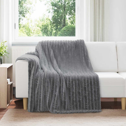 Coperte da Pile 6 pcs Grigio scuro 200 x 150 cm Panno | homemem39