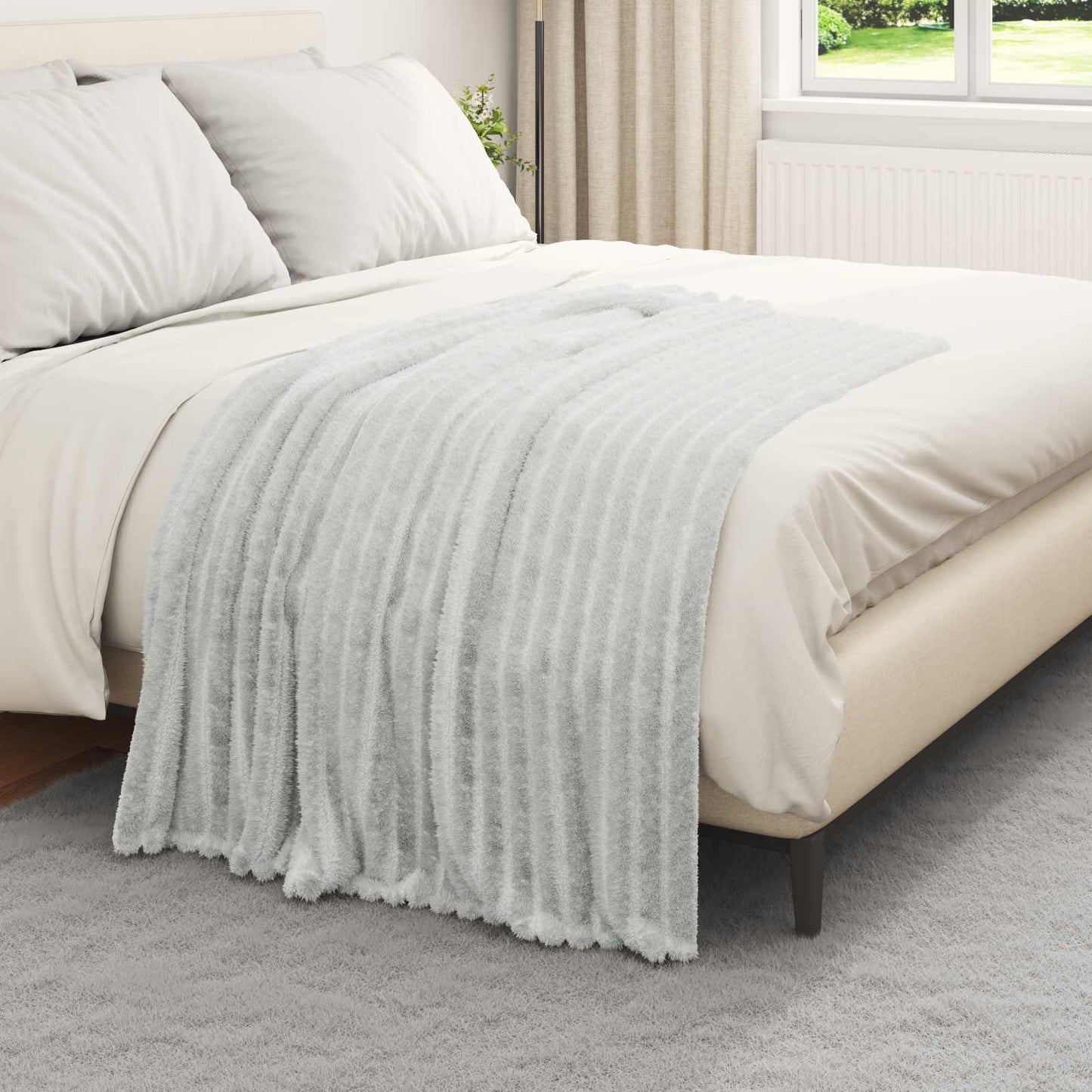 Coperte da Pile 6 pcs Grigio 150 x 130 cm Panno | homemem39
