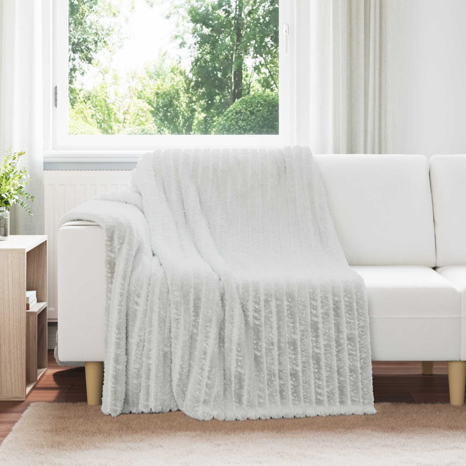 Coperte da Pile 6 pcs Grigio 200 x 150 cm Panno | homemem39
