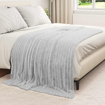 Coperte da Pile 6 pcs Grigio 200 x 150 cm Panno | homemem39
