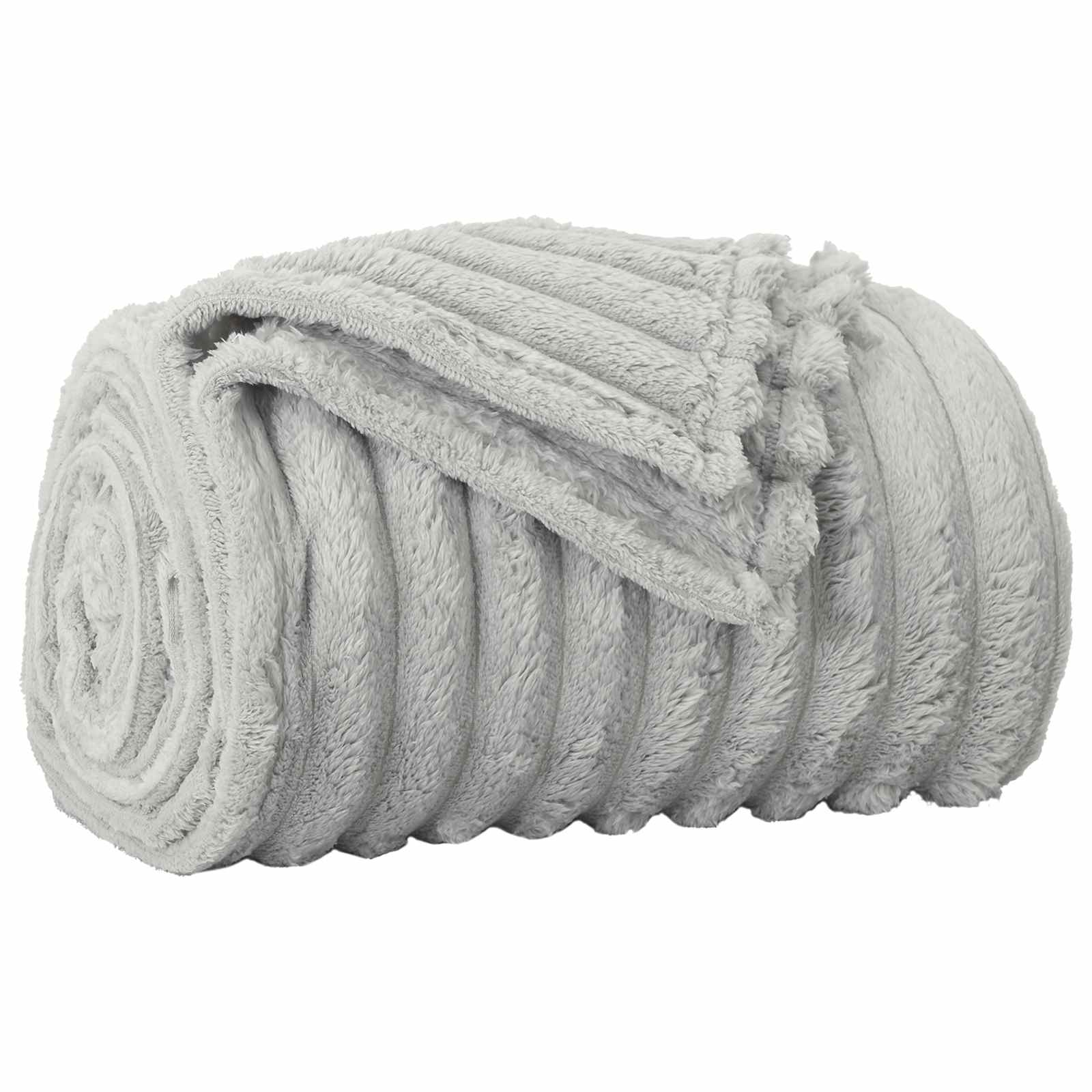 Coperte da Pile 6 pcs Grigio 240 x 220 cm Panno | homemem39