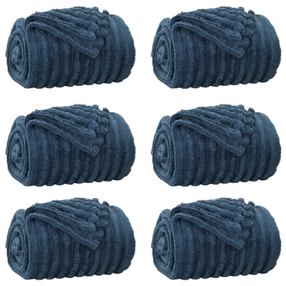 Coperte da Pile 6 pcs Blu navy 150 x 130 cm Panno