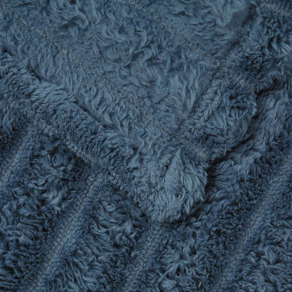 Coperte da Pile 6 pcs Blu navy 240 x 220 cm Panno | homemem39