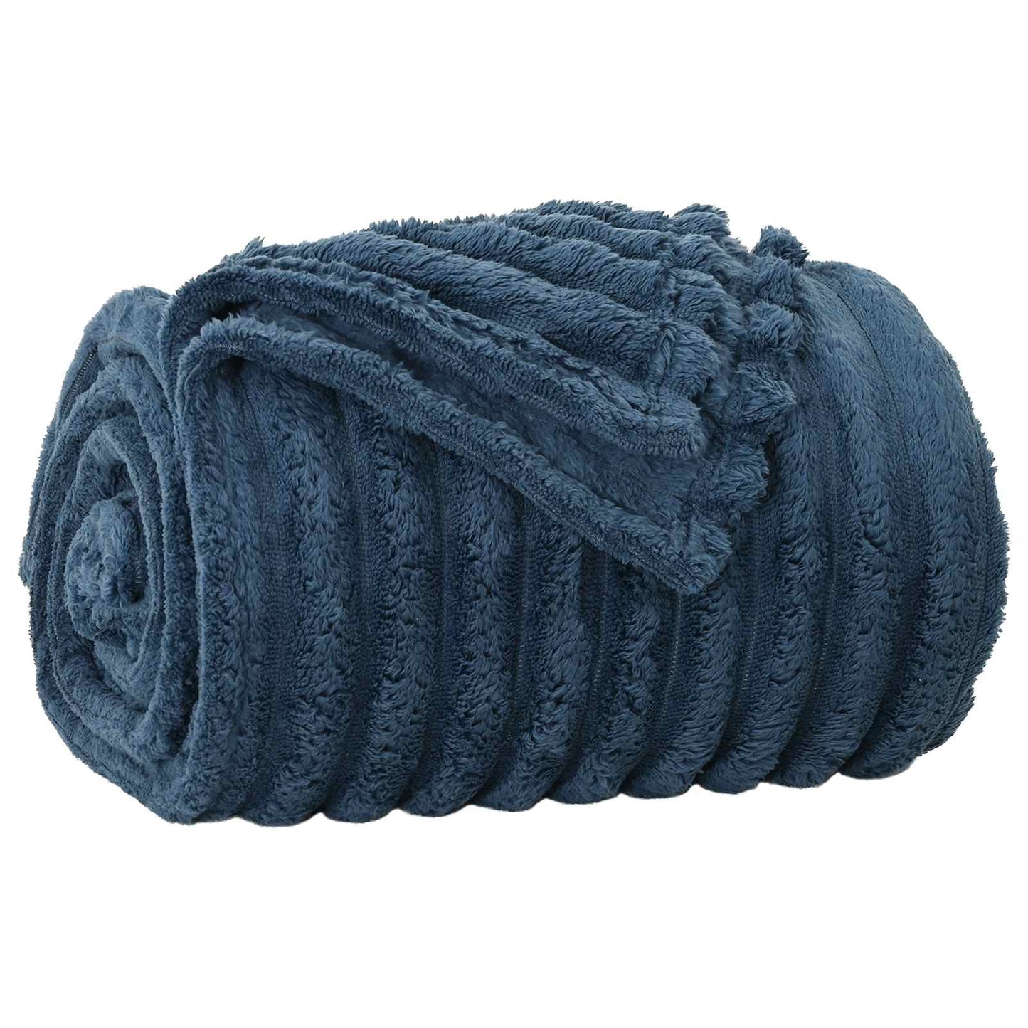 Coperte da Pile 6 pcs Blu navy 240 x 220 cm Panno