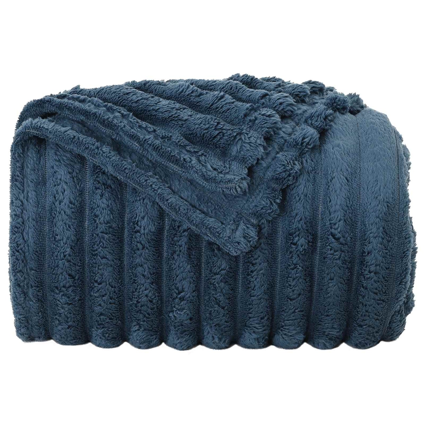 Coperte da Pile 6 pcs Blu navy 240 x 220 cm Panno | homemem39