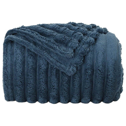 Coperte da Pile 6 pcs Blu navy 240 x 220 cm Panno | homemem39