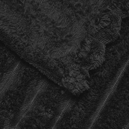 Coperte da Pile 6 pcs Nero 270 x 240 cm Panno | homemem39