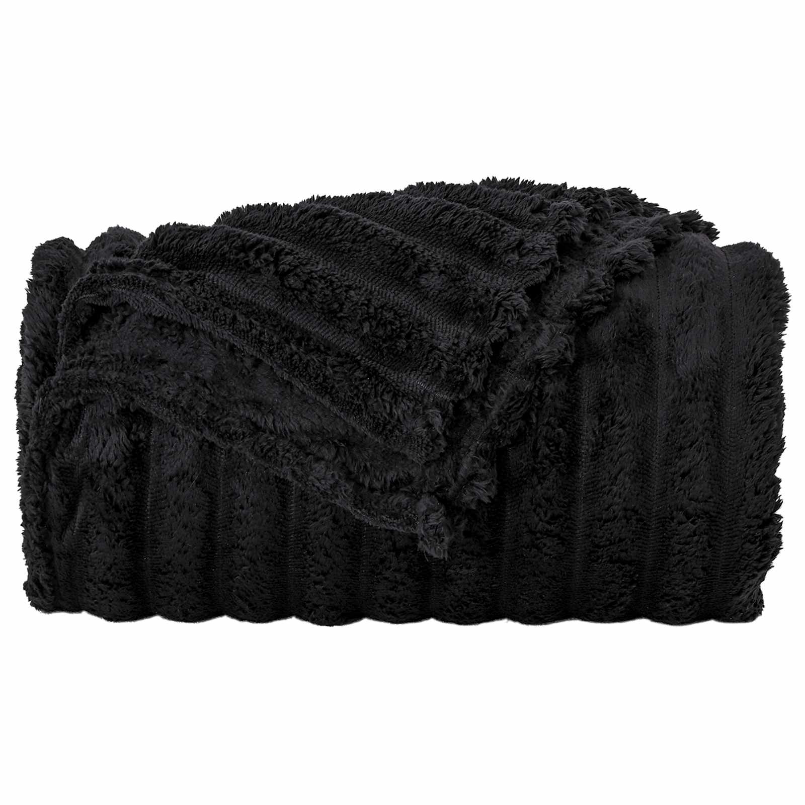 Coperte da Pile 6 pcs Nero 270 x 240 cm Panno | homemem39