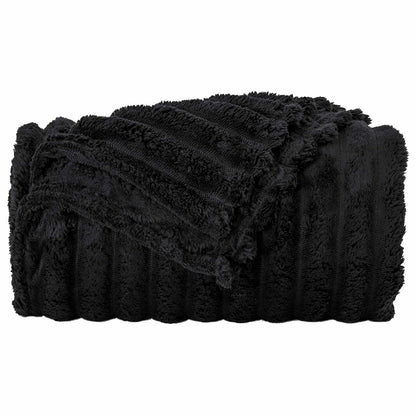 Coperte da Pile 6 pcs Nero 270 x 240 cm Panno | homemem39