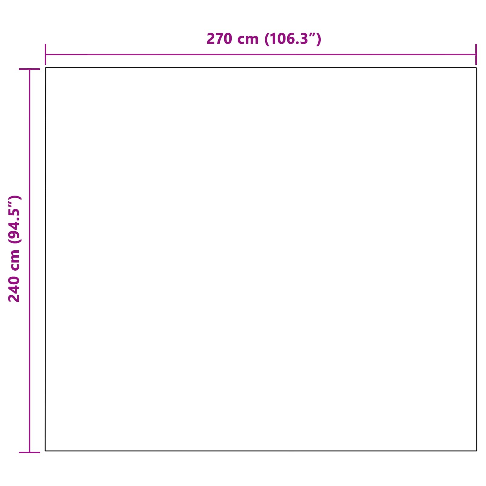 Coperte da Pile 6 pcs Bianco 270 x 240 cm Panno | homemem39
