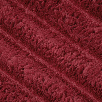 Coperte da Pile 6 pcs Rosso Bordeaux 150 x 130 cm Panno | homemem39